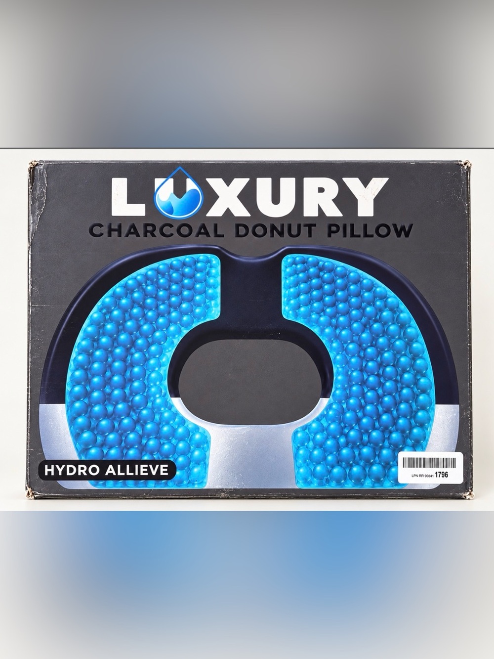 Luxury Charcoal Donut Pillow